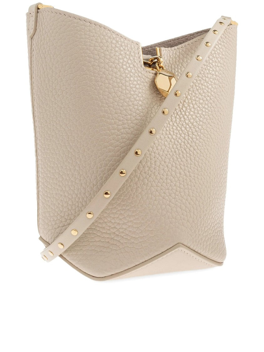 Lanvin Neutral Bucket Bag With Strap Calf Bag