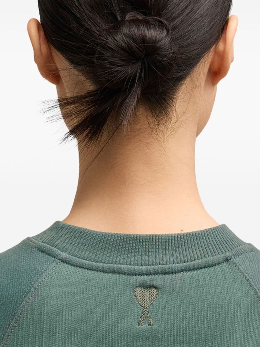 Ami Relaxed-Fit Crewneck Sweatshirt With Raglan Sleeves