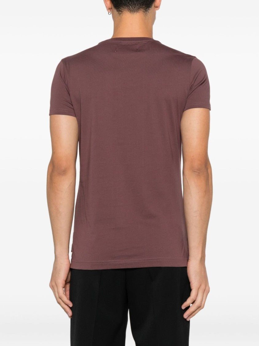Vivienne Westwood Cotton T-Shirt With Orb Graphic Print In Muted Purple