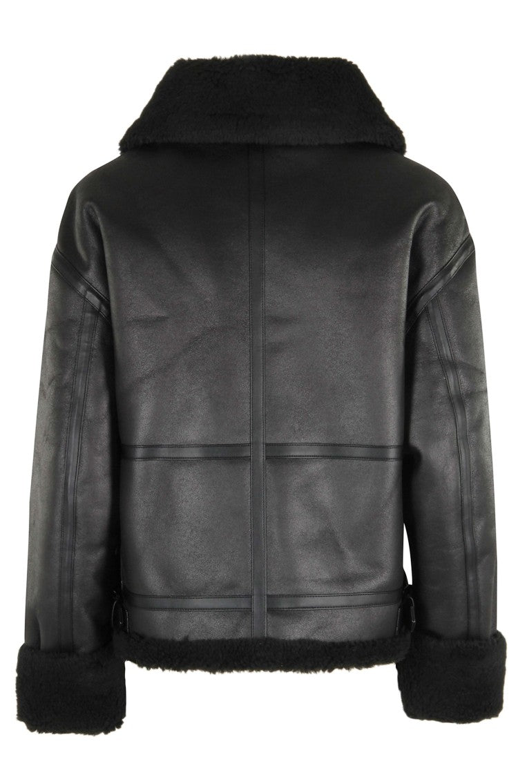 Dunst Loose Fit Line Shearling Jacket