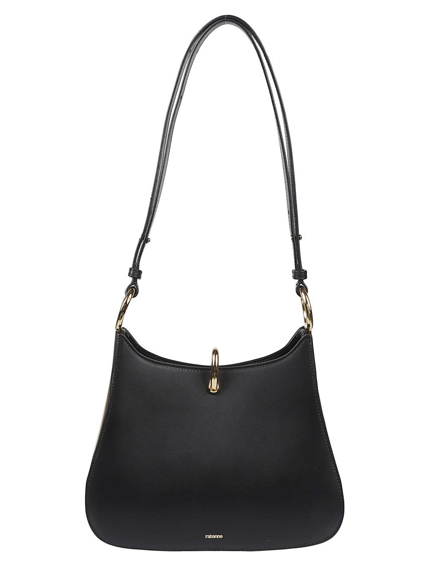 Rabanne Ring Medium Structured Calf Leather Handbag