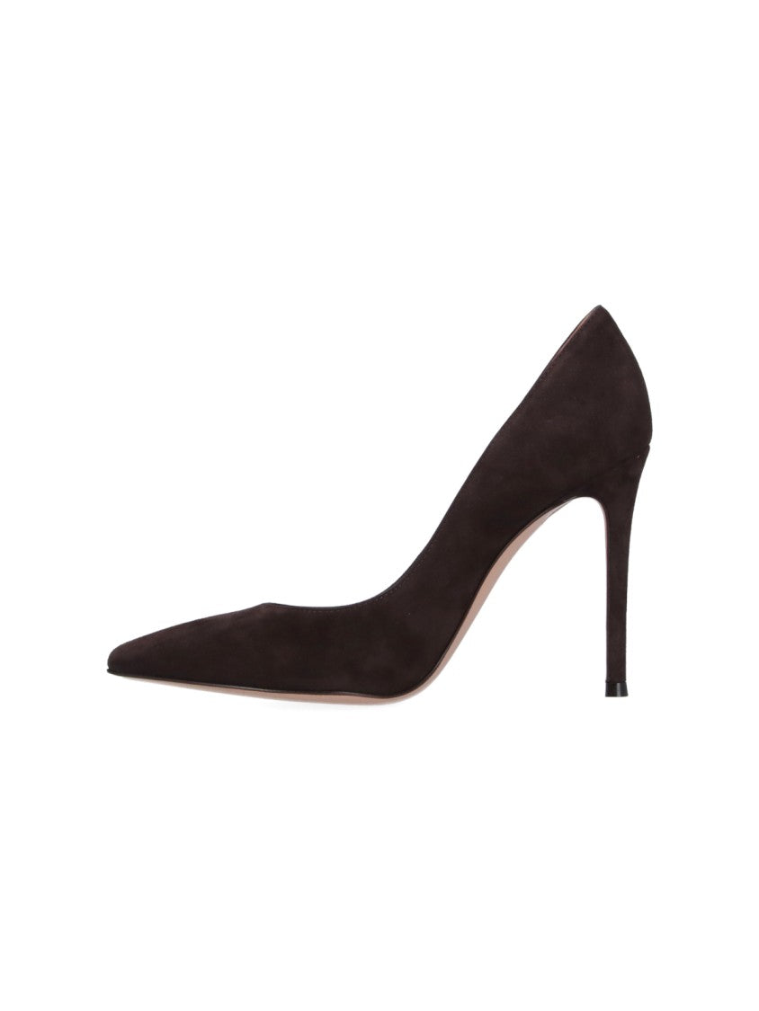 Gianvito Rossi Brown Gianvito 105 Suede Pumps