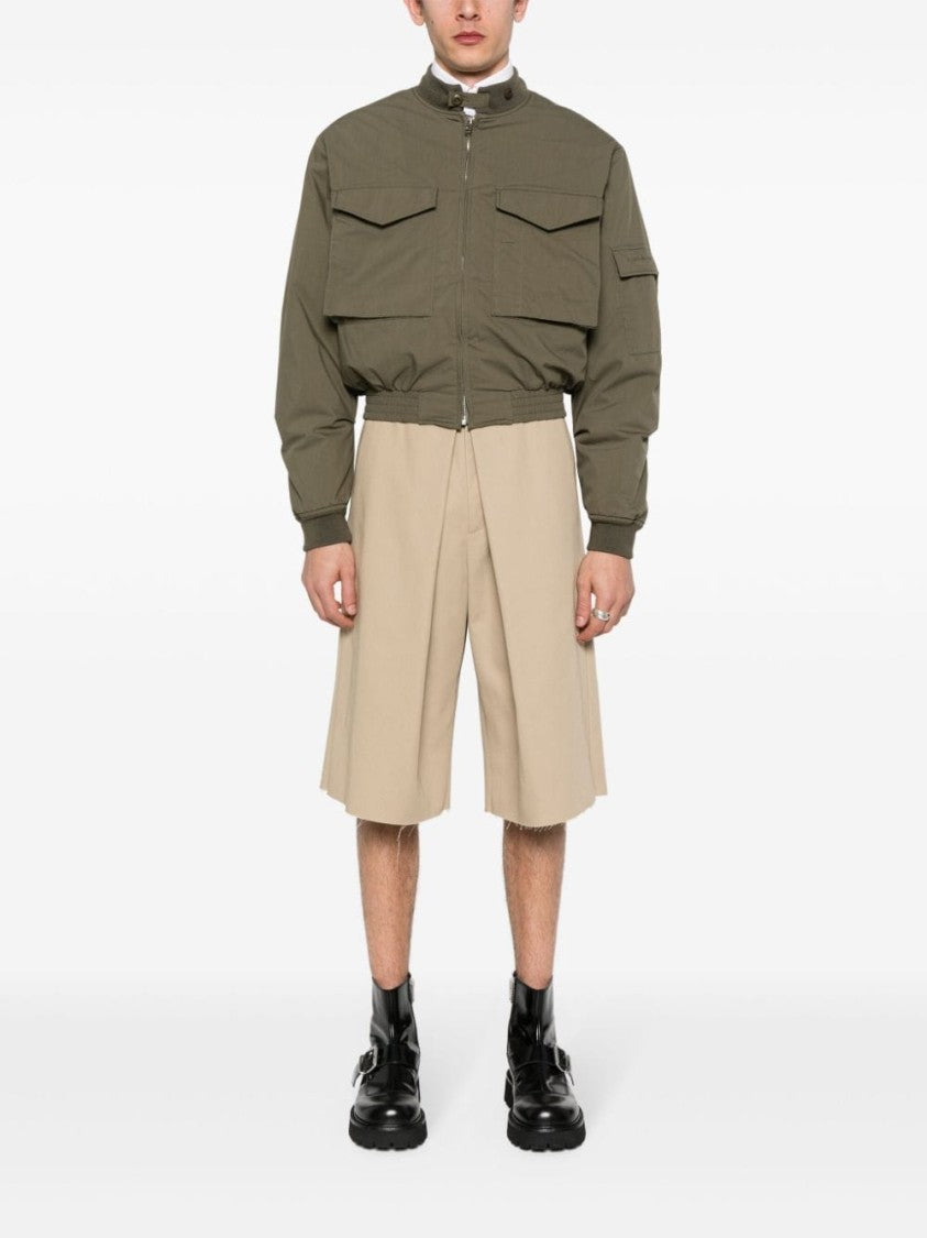 Givenchy Almond Beige Canvas Twill Shorts