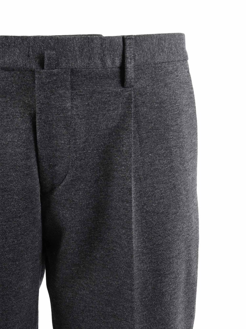 Briglia Tailored Dark Grey Pants With Tapered Leg