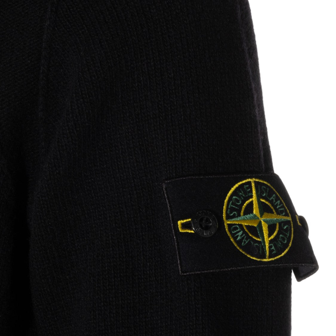Stone Island High Collar Stone Island Sweater With Buttoned Placket