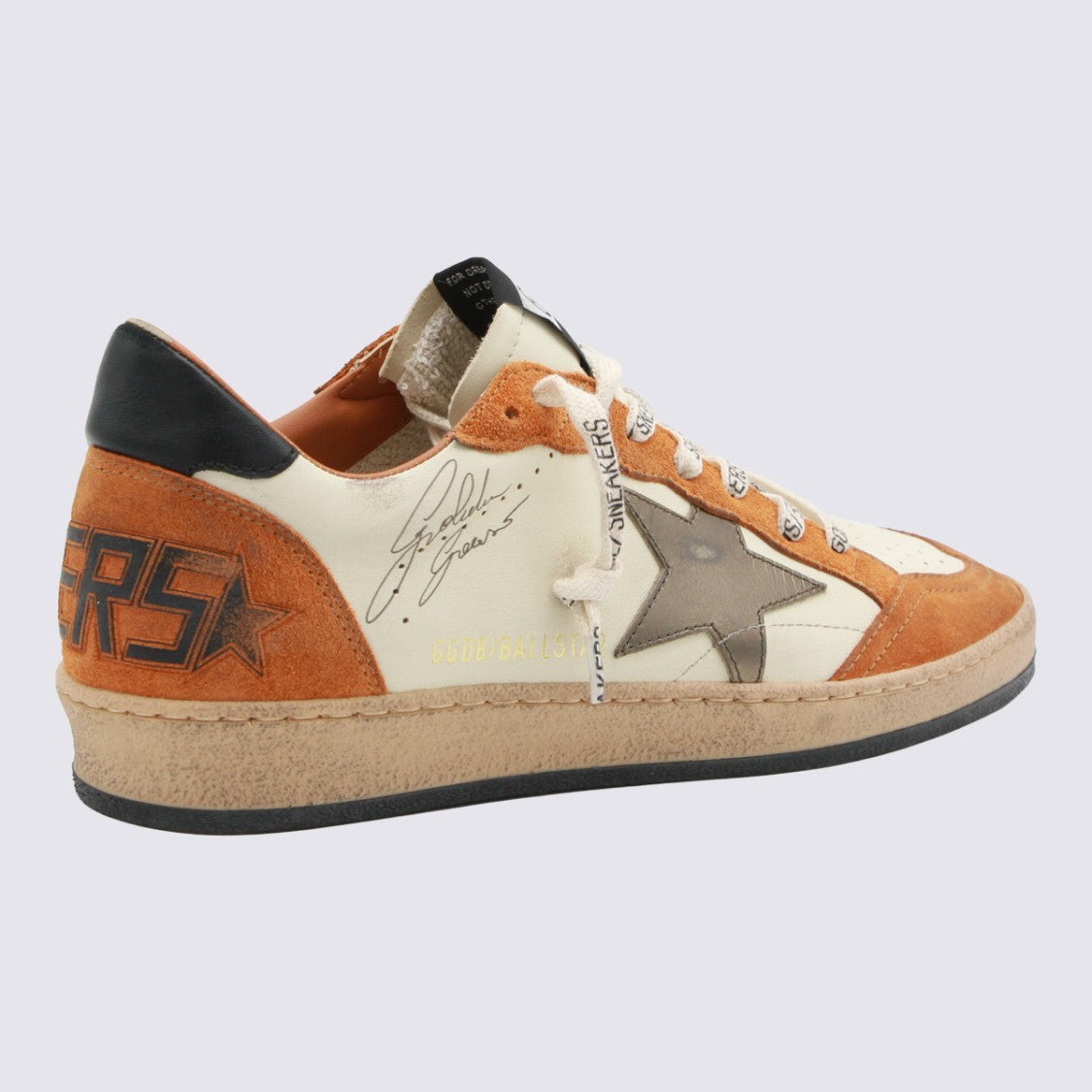 Golden Goose Vintage-Inspired Sneakers With Cream Base