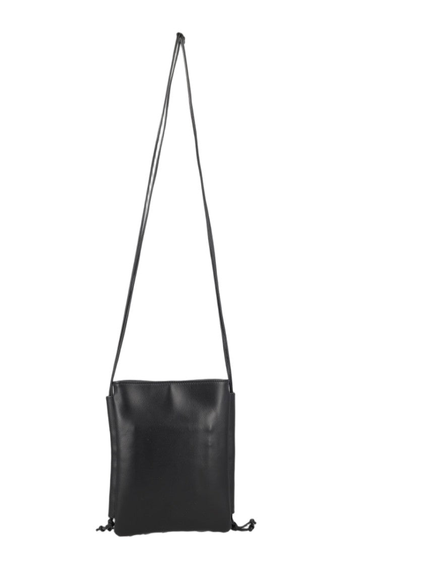 Hereu Neutrals Trena Woven Panel Leather Crossbody Bag
