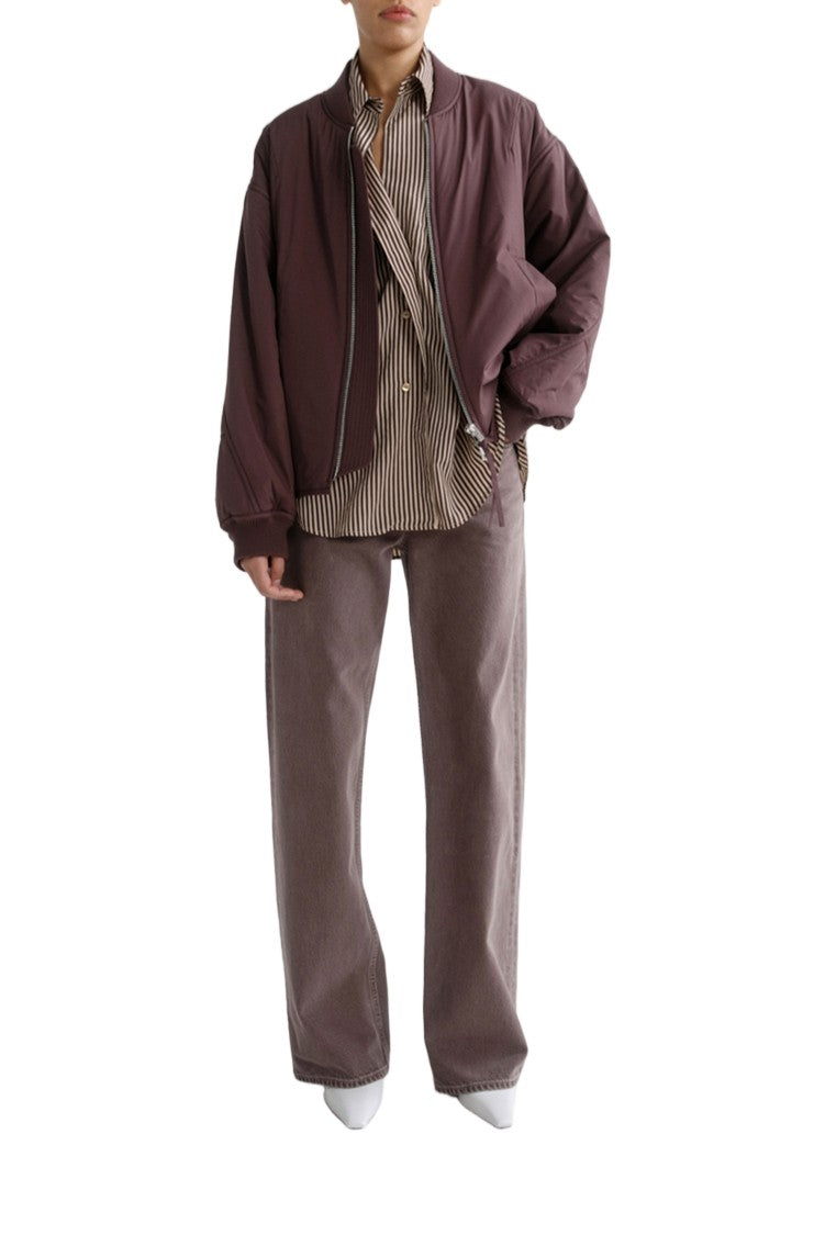 Agolde Grey Asymmetric Criss Cross Barrel-Leg Jeans