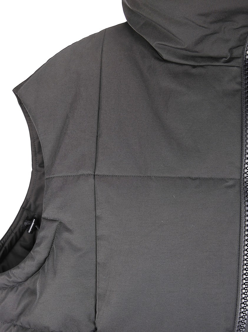 Yohji Yamamoto Padded Vest With Double-Slider Zip Fastening