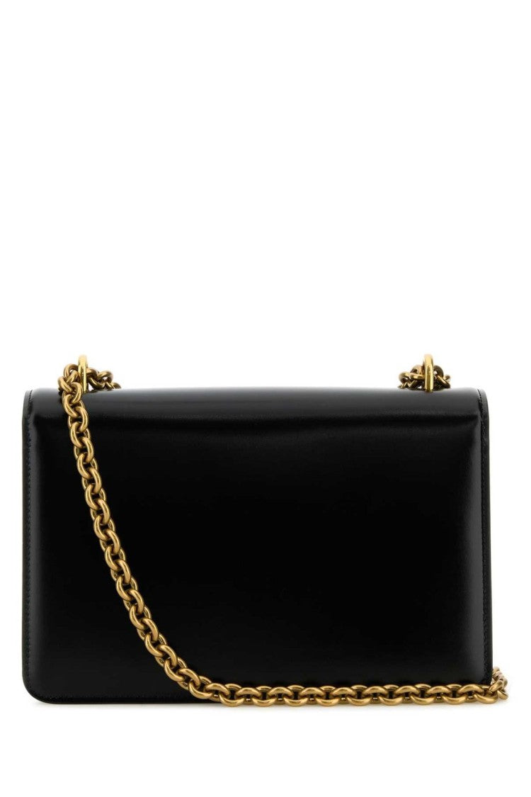 Valentino Garavani Rectangular Black Calf Leather Crossbody Bag