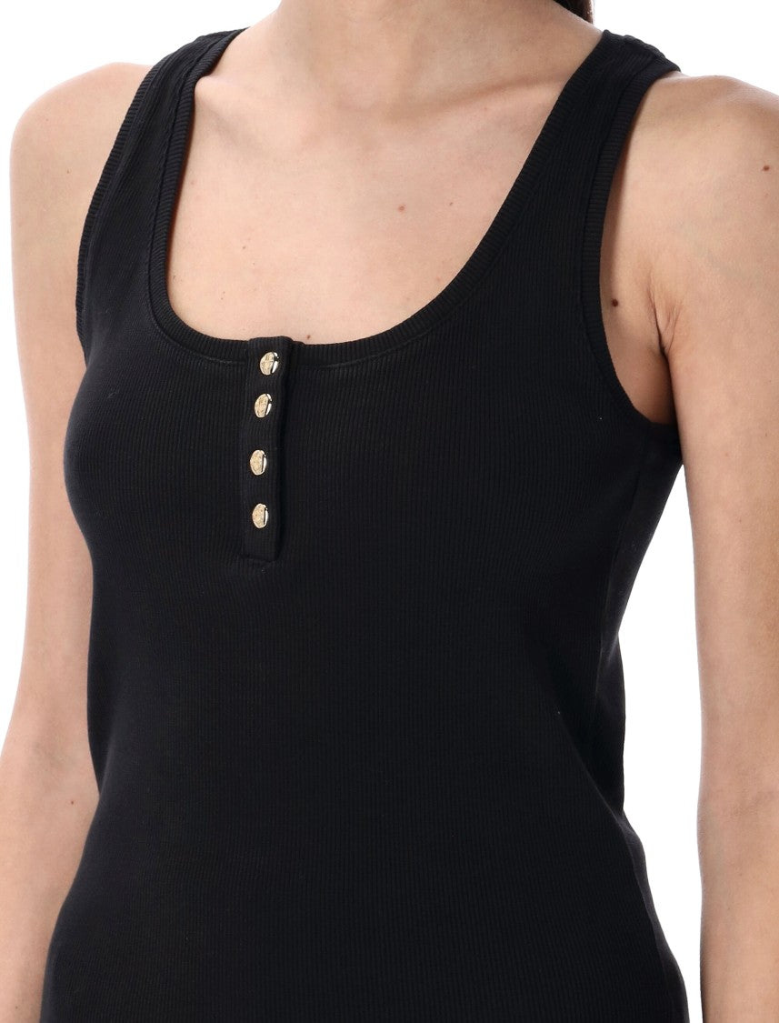 Anine Bing Scoop Neck Ribbed Tank Top