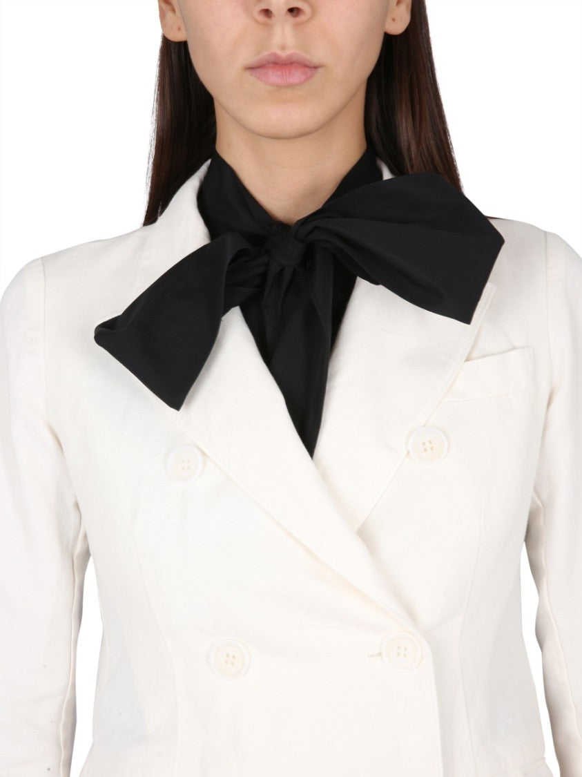 Aspesi Double-Breasted Jacket With Peaked Lapels