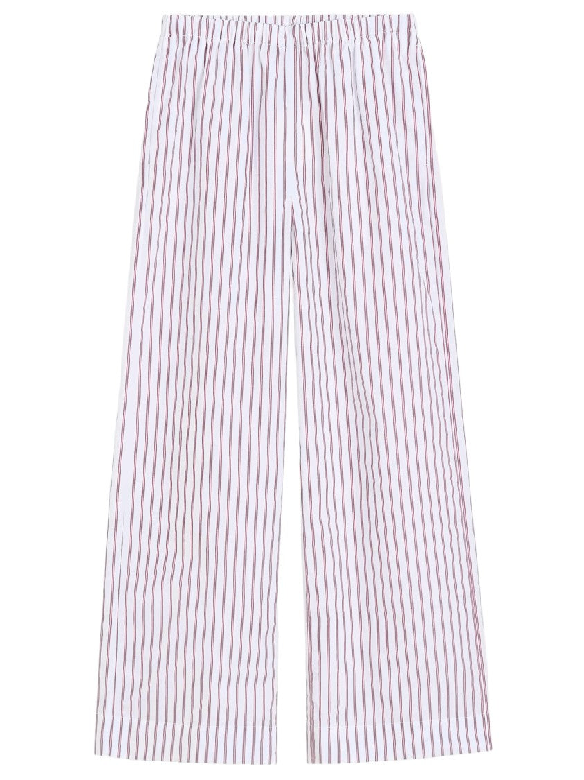 By Malene Birger Wide-Leg Pants With Vertical Striped Pattern