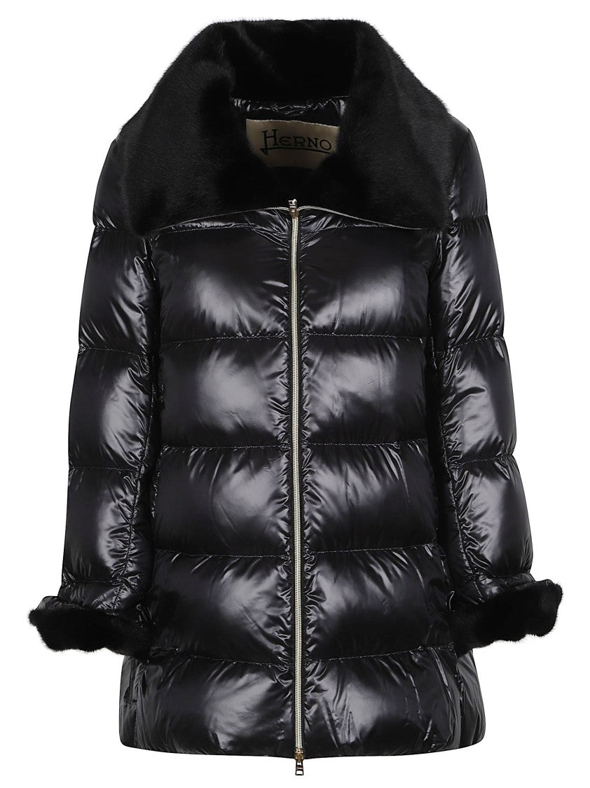 Herno A-Shape Nylon Ultralight Quilted Polyamide Down Jacket