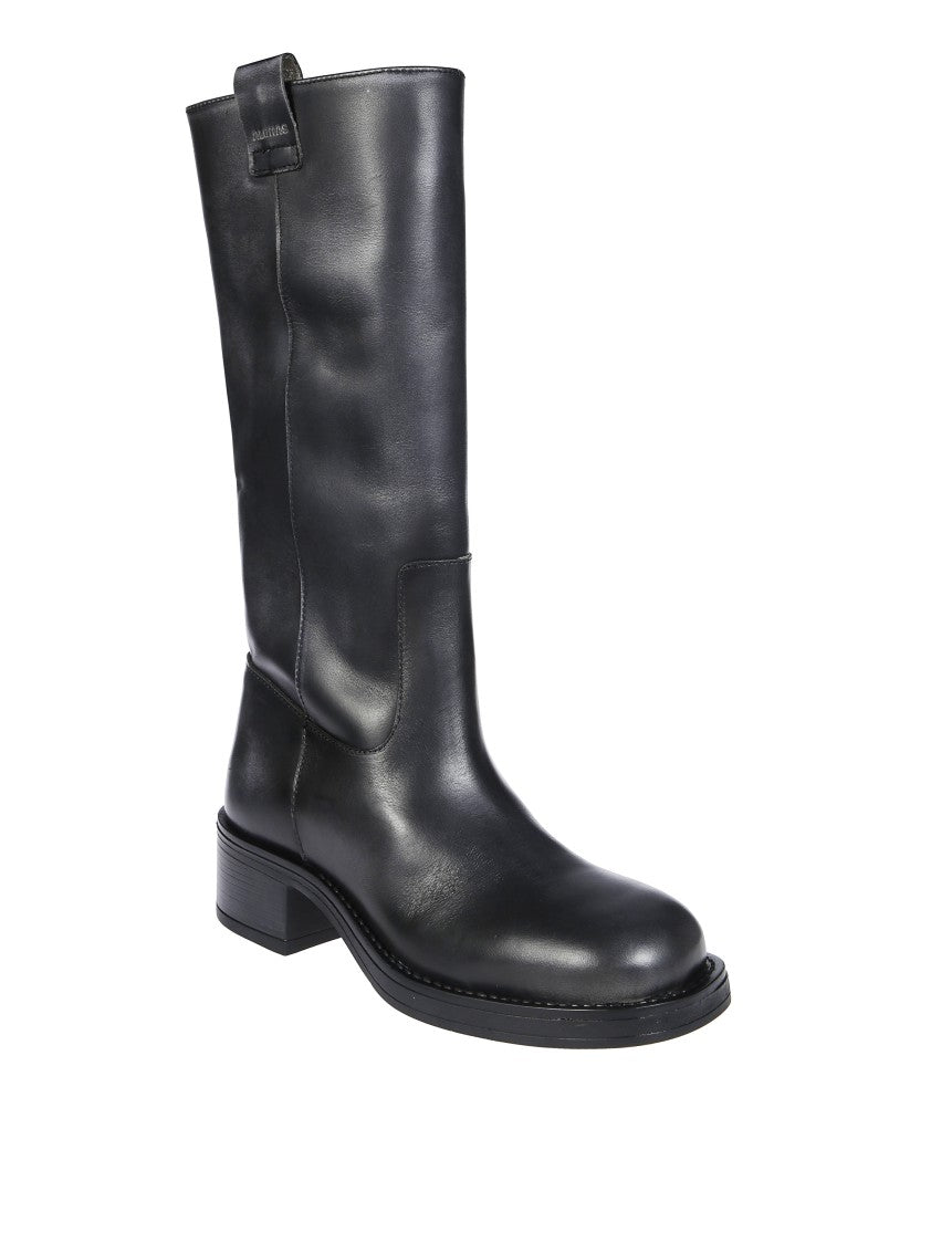 Alohas Sajan Vintage Black Leather Boots