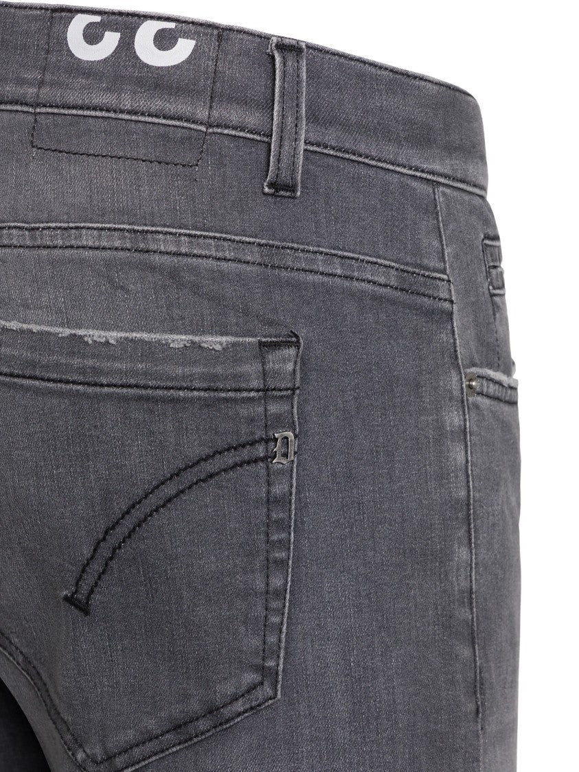 Dondup George Tapered Slim-Fit Grey Wash Jeans