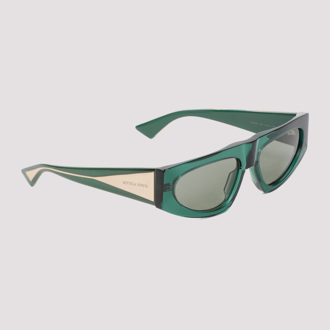 Bottega Veneta Green Crystal Acetate Sunglasses