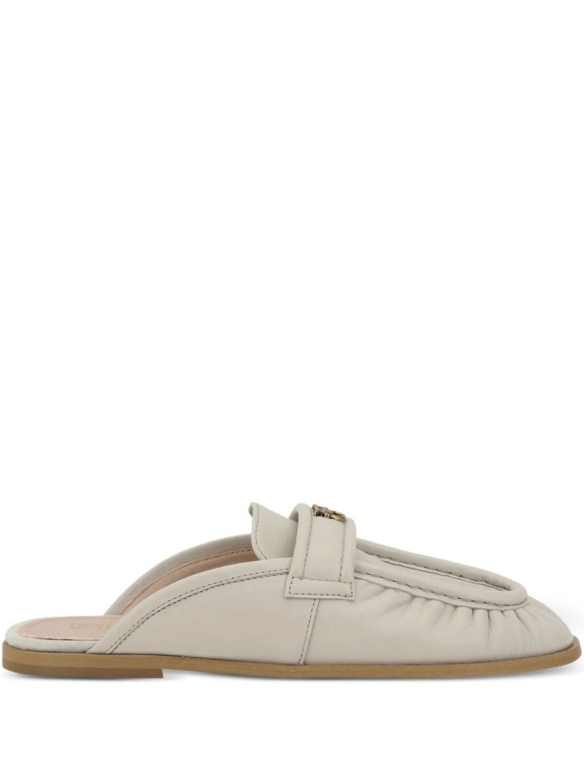 Pinko Almond Toe Slip-On Flat Shoes
