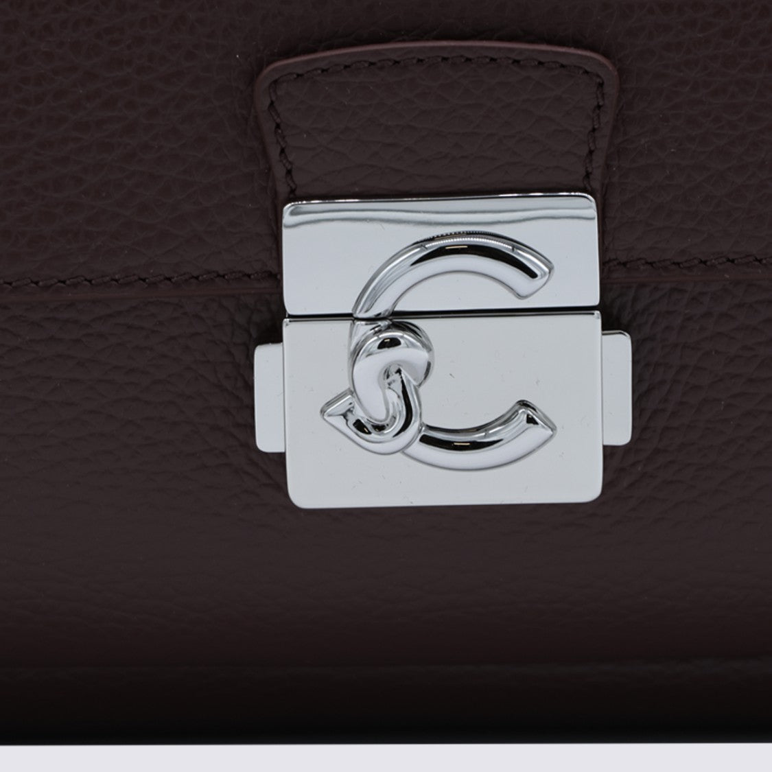 Coccinelle Structured Rectangular Bag With Signature Clasp