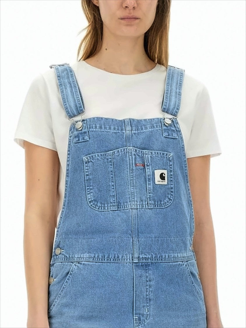 Carhartt Wip Light Blue Denim Overalls