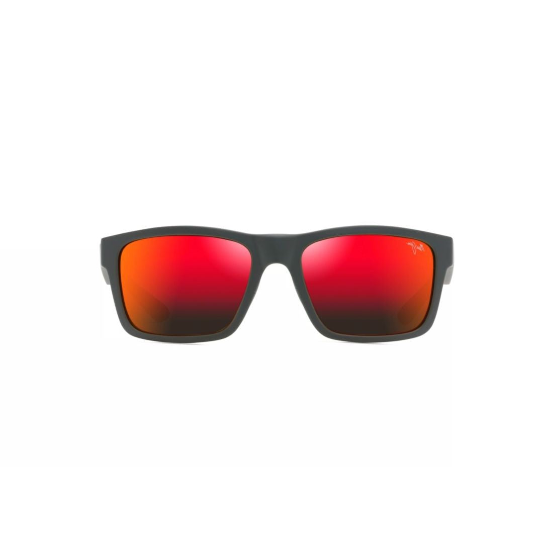 Maui Jim The Flats Rectangular Sunglasses With Matte Black Frame