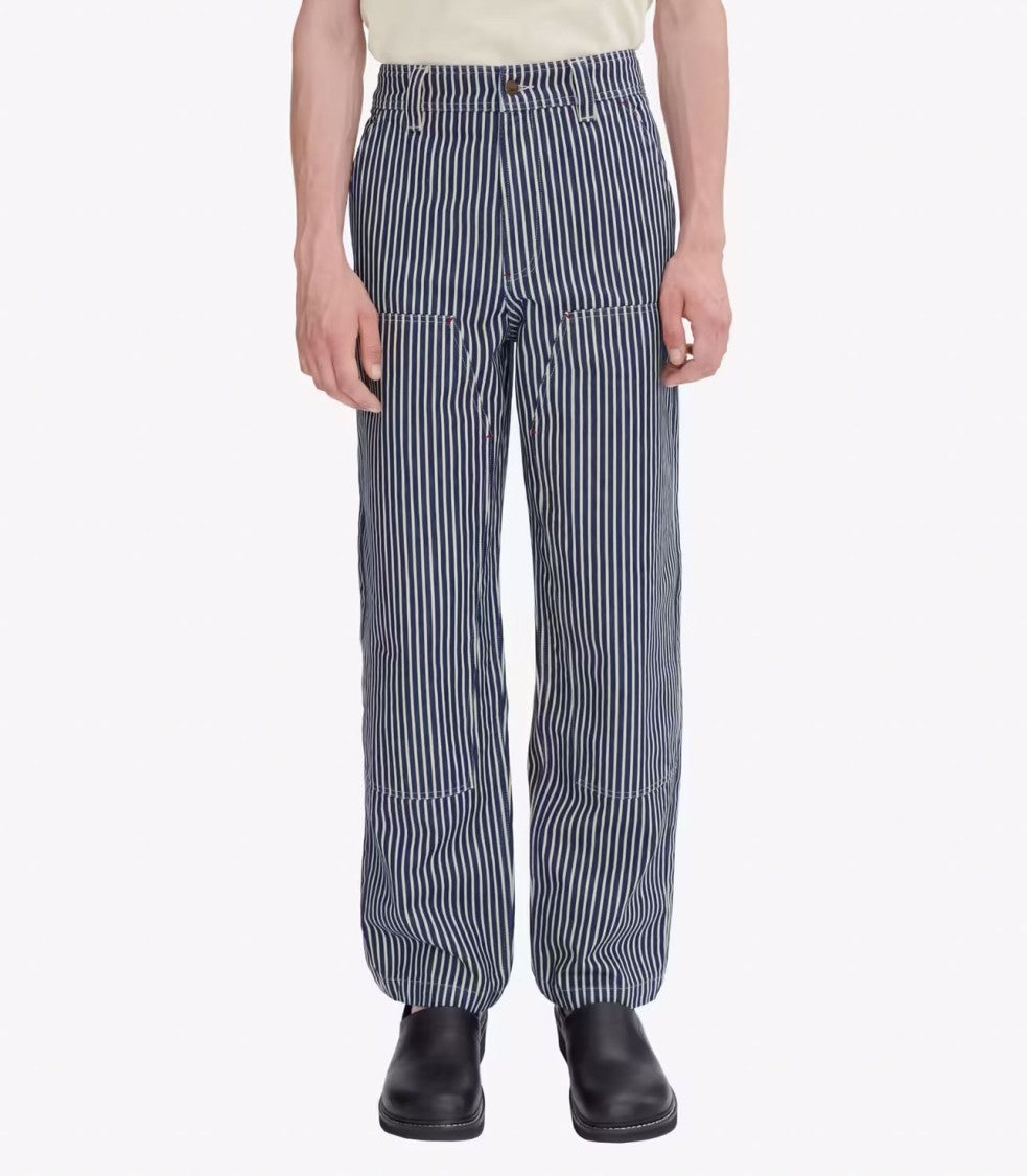 A.P.C. Unisex Carpenter Jeans With Heavyweight Striped Cotton Fabric