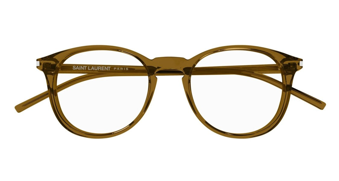 Saint Laurent Eyeglasses Sl 106 020 Brown Brown Transpare 50/19/145