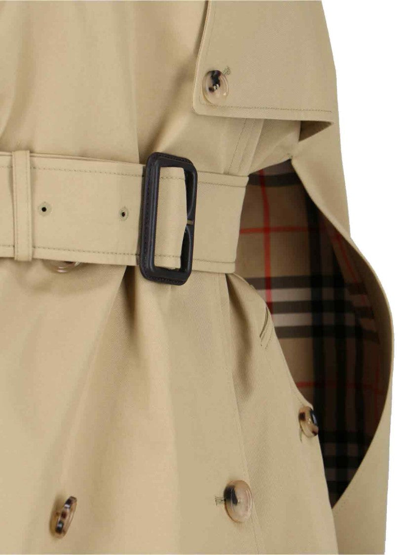 Burberry Beige Jacket With Structured Silhouette And Appeal