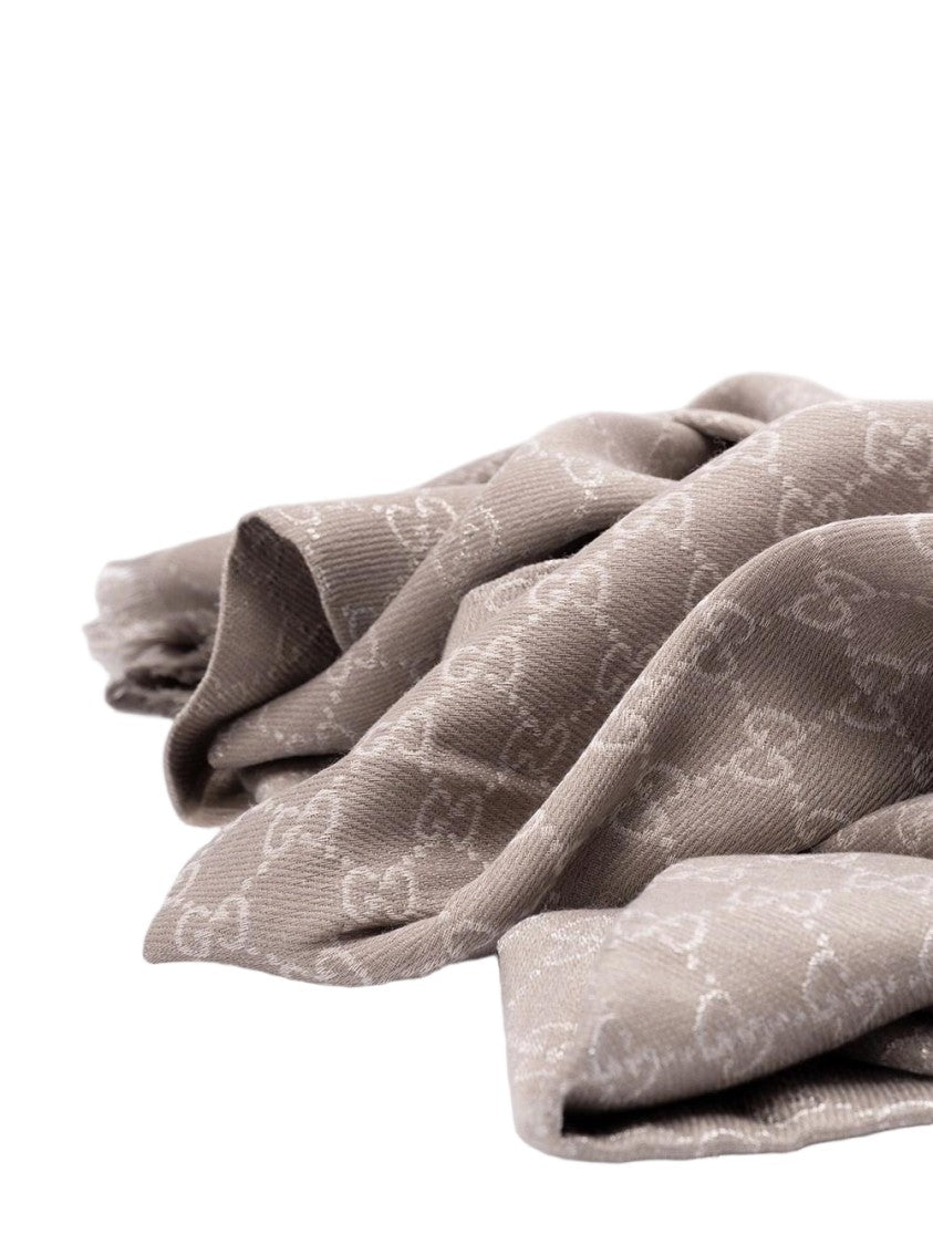 Gucci Large Square Shawl With Shiny Finish