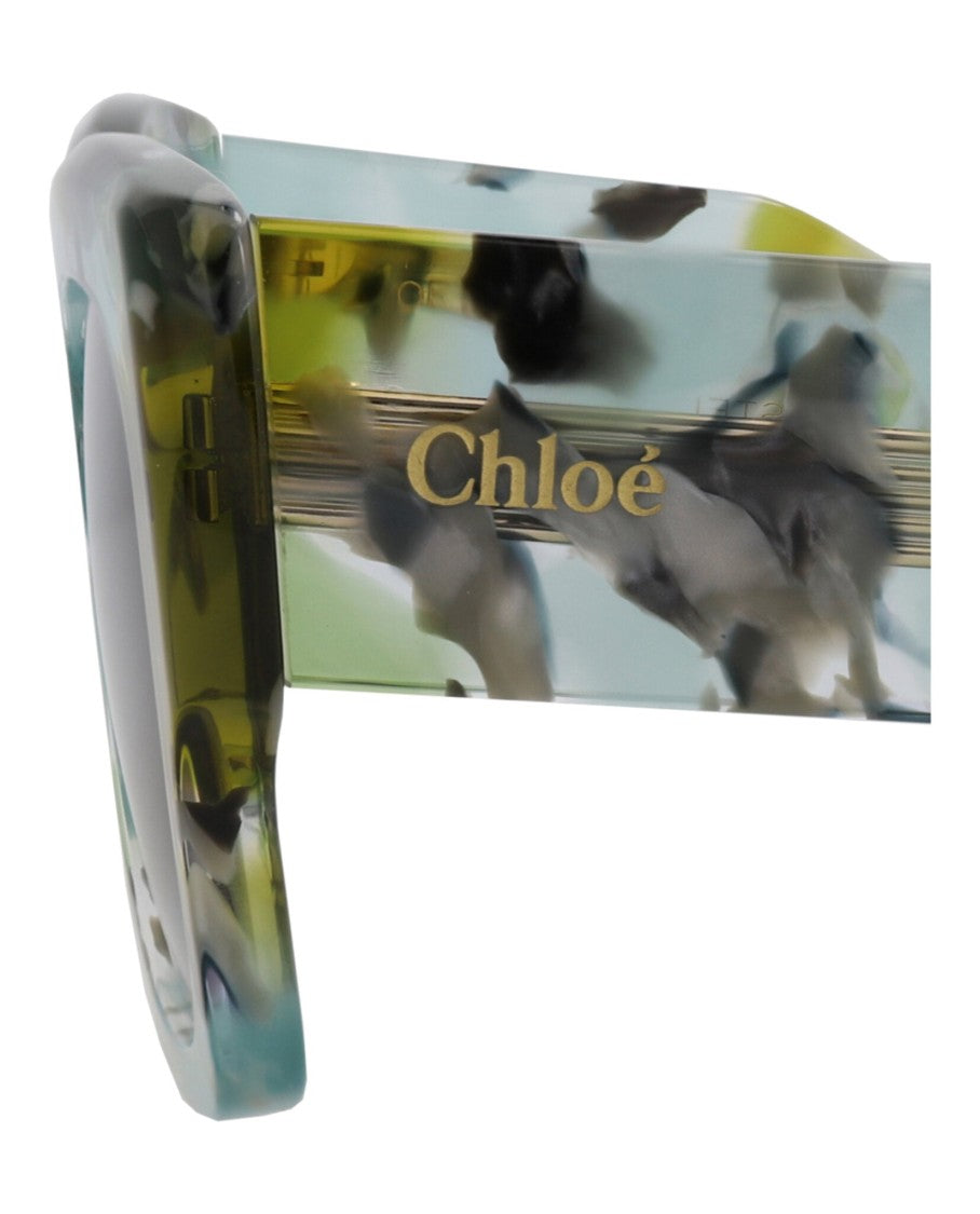 Chloé Square-Frame Recycled Acetate Sunglasses