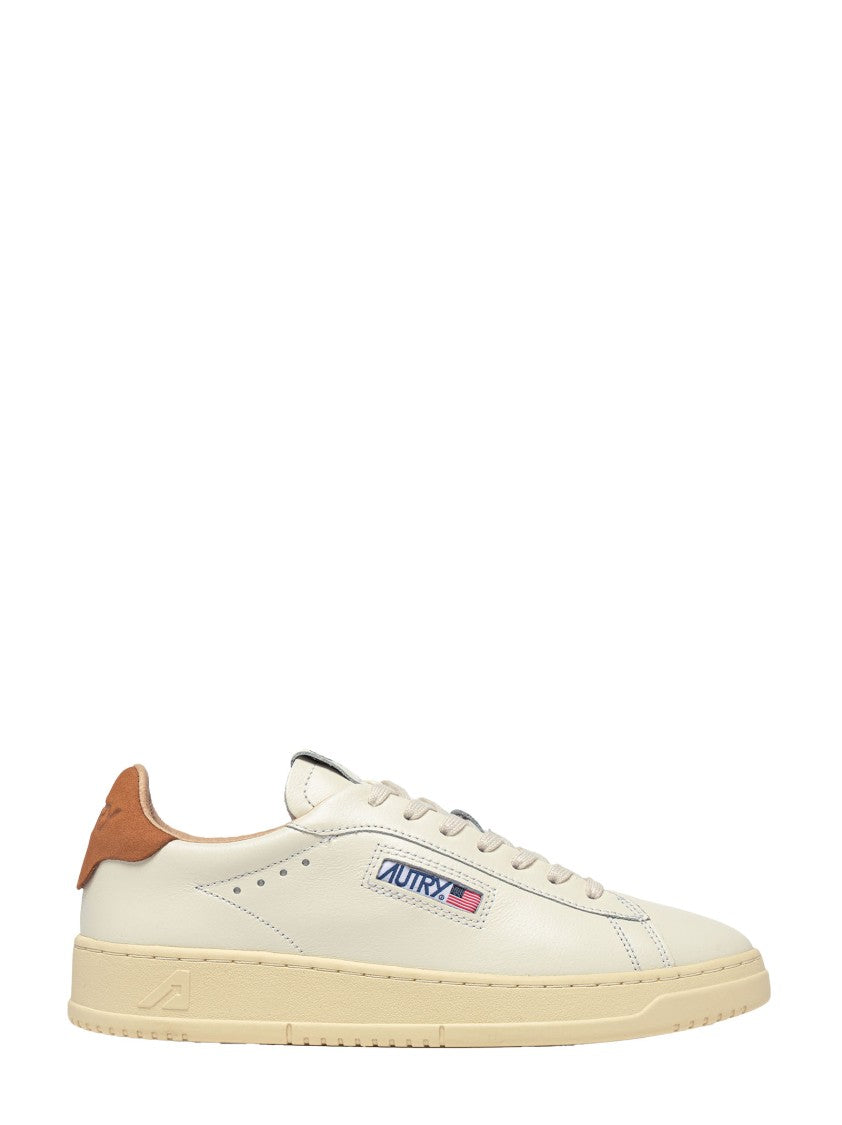 Autry Low-Top Sneakers With Brown Nubuck Insert