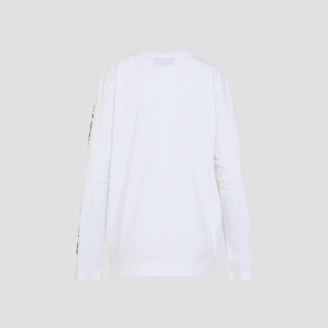 Simone Rocha Long-Sleeve T-Shirt With Abstract Face Design And Script Accents