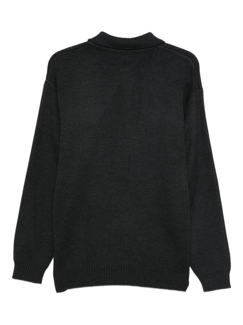 Gr10k Knit Buttoned Contrast Patches Jacket
