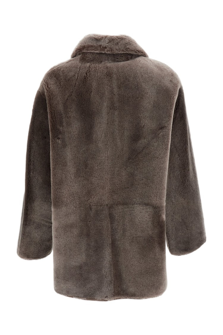 Arma Brown Nicola Shearling Reversible Jacket