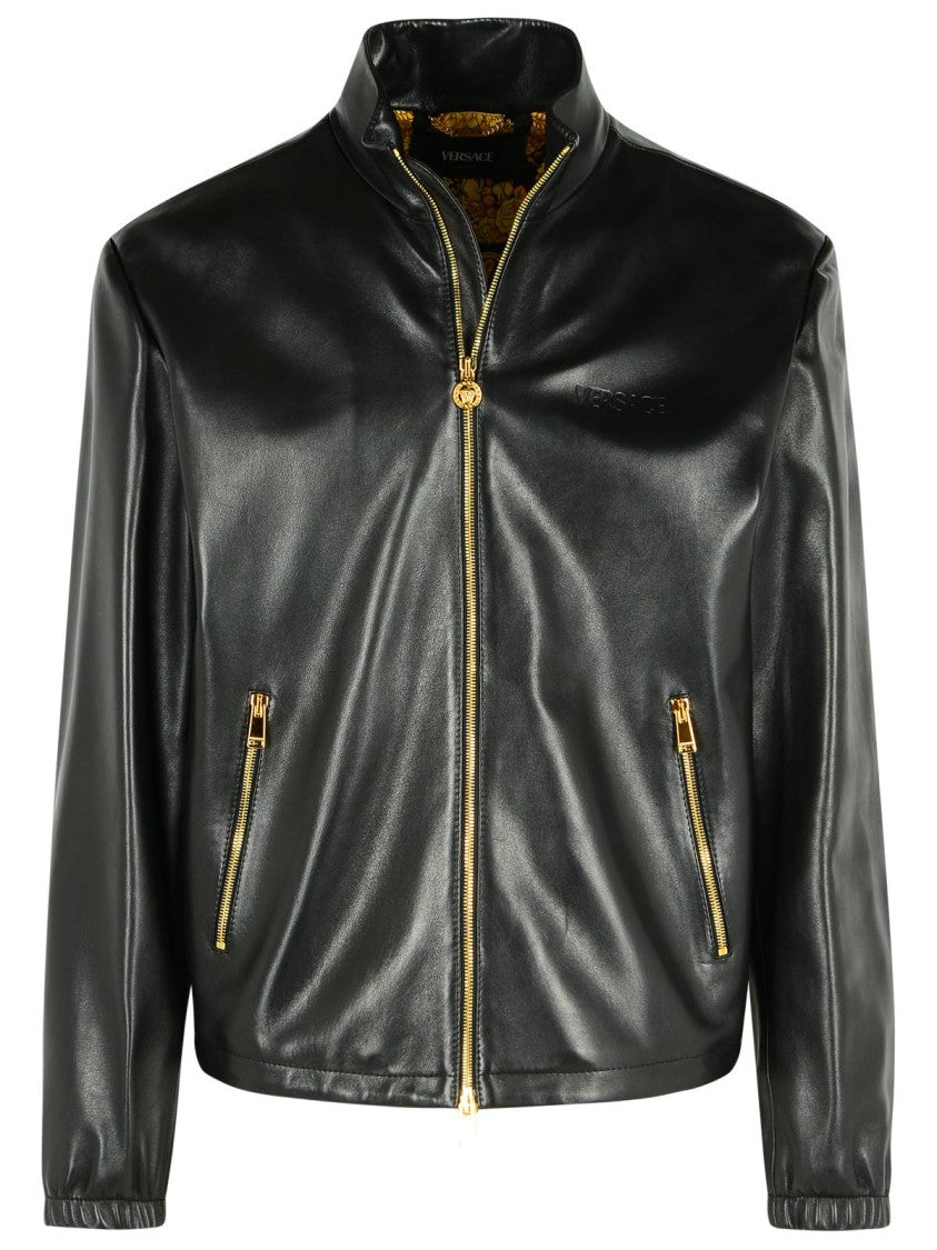 Versace Black Leather Jacket