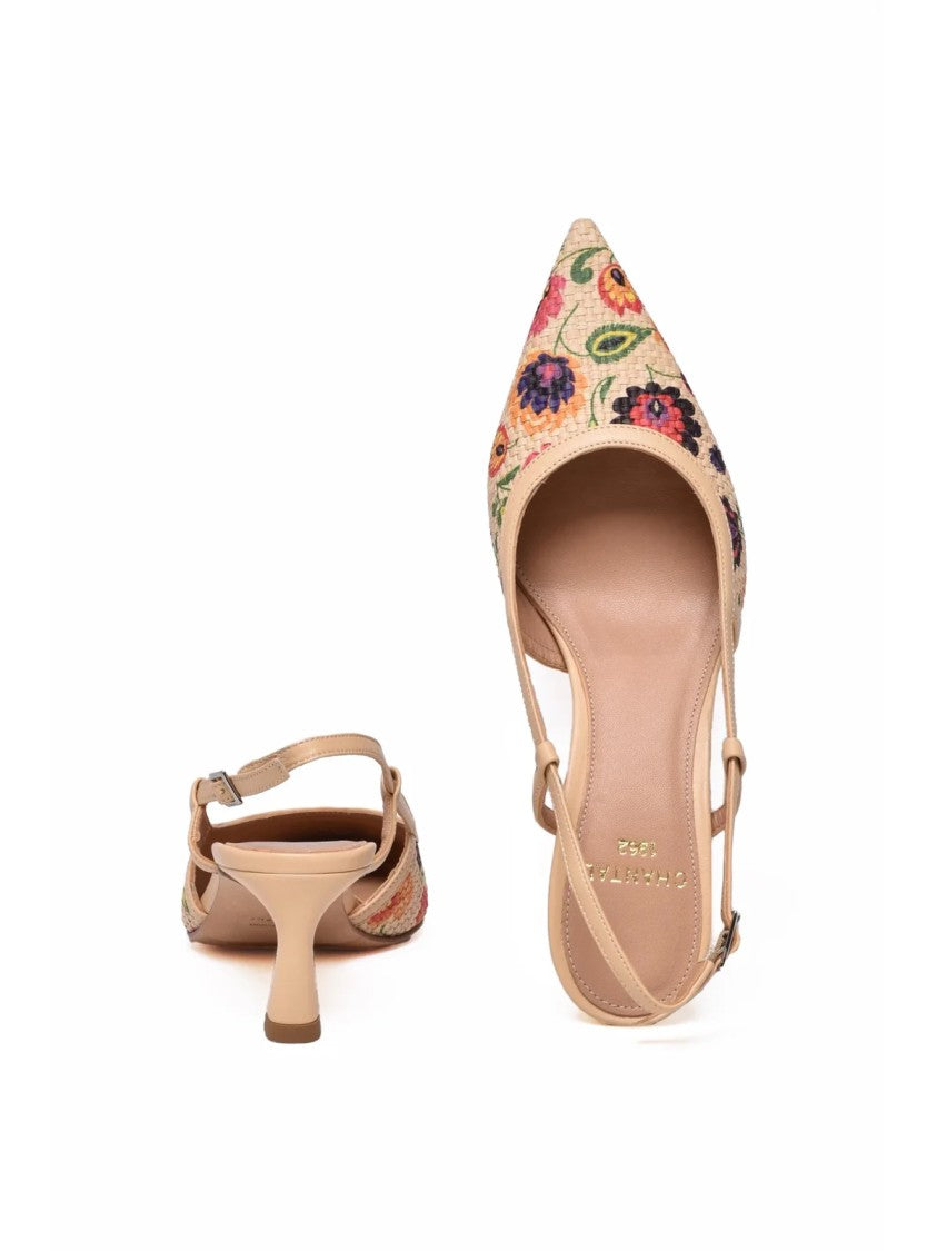 Chantal Multicolor Other Fibers Rafia Pump