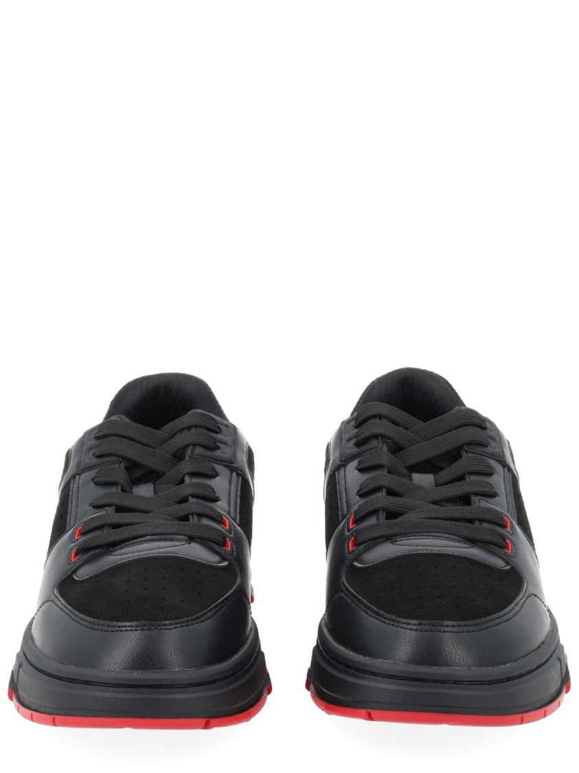 Hugo Yarrow Black Red Accents Sneakers