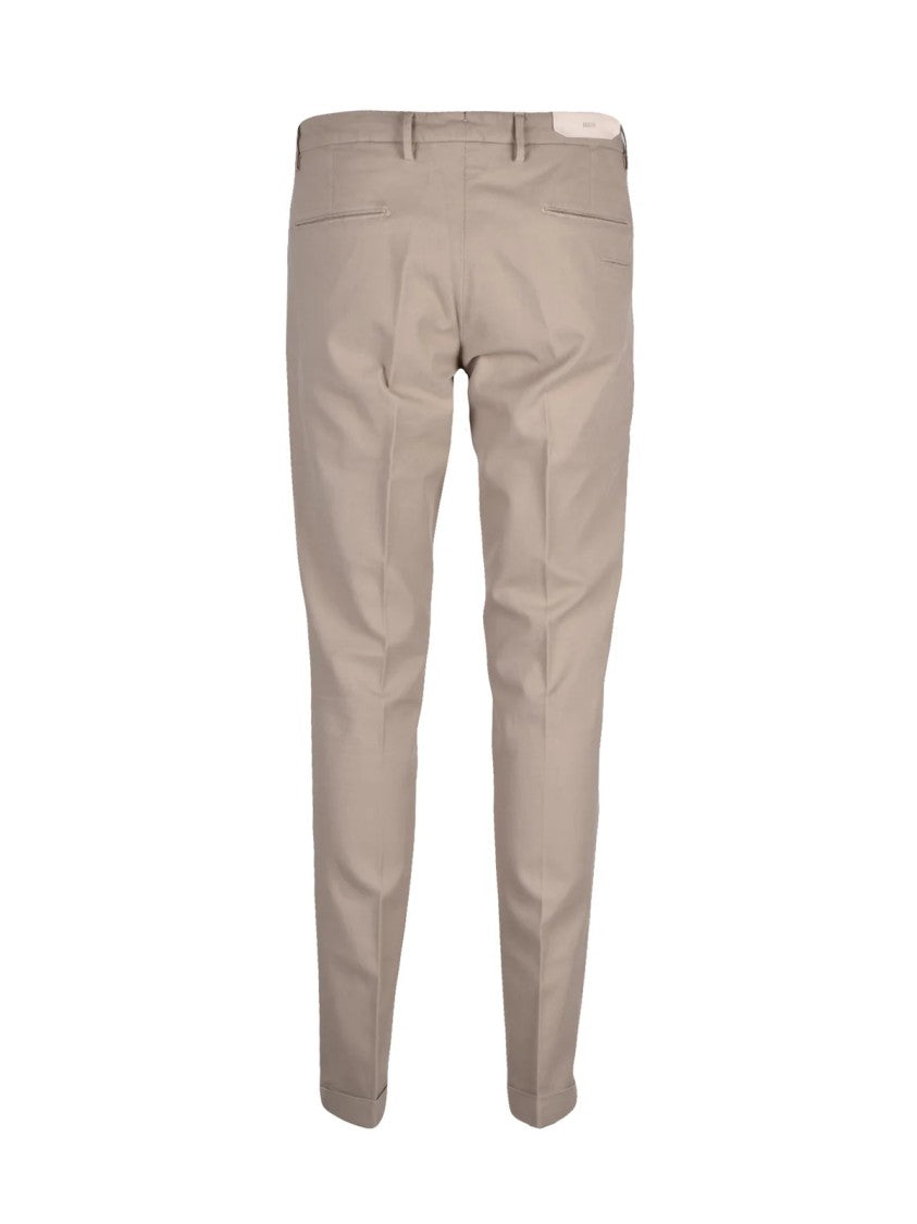 Briglia 1949 Slim Fit Turquoise Trousers With Tailored Silhouette