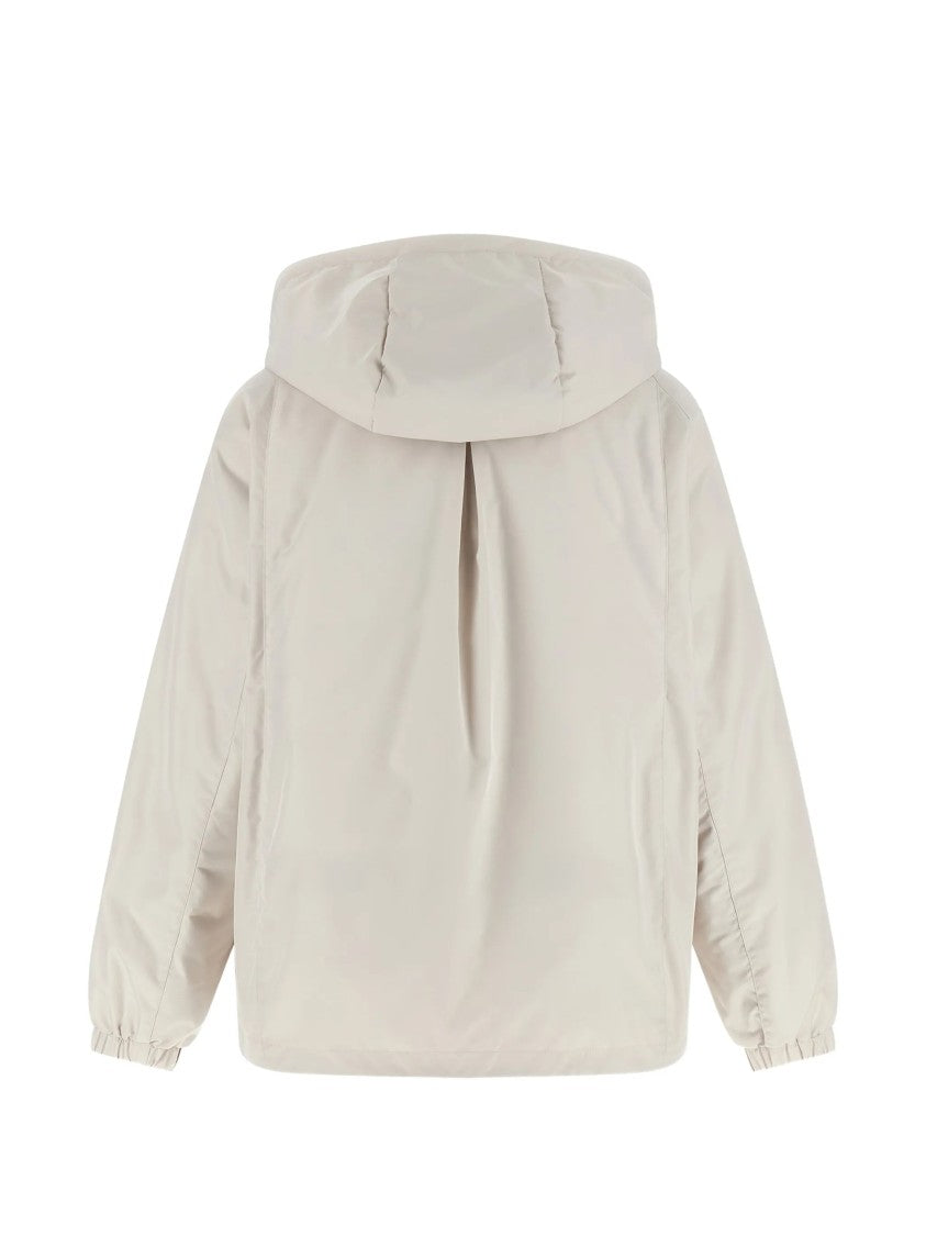 Moorer Short Padded Jacket With Detachable Hood Detail