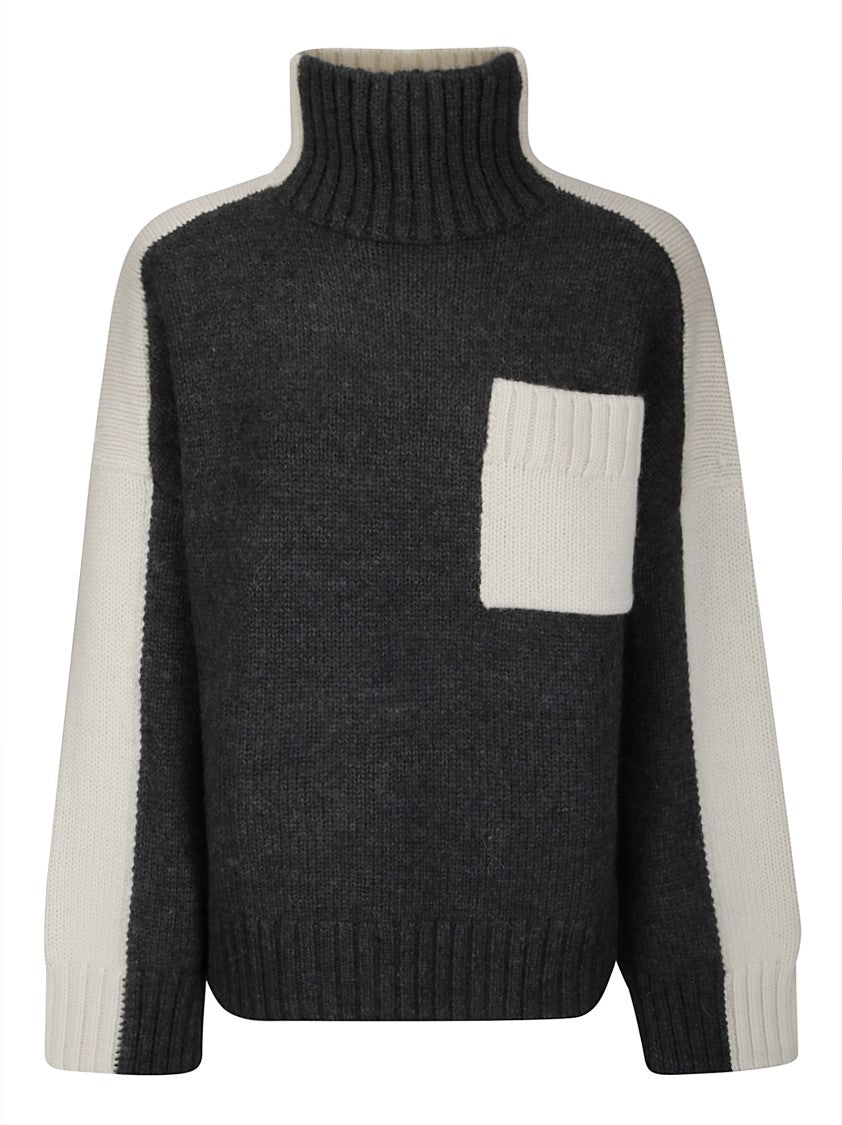 J. W. Anderson Two Tone Patch Pocket Jumper Sweater