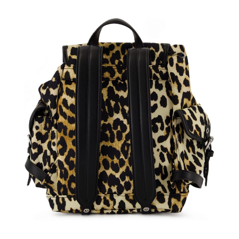 Ganni Bucky Small Backpack - Nylon - Leopard