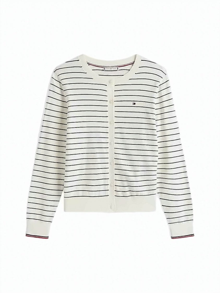 Tommy Hilfiger Lightweight Cardigan With Classic Crew Neckline
