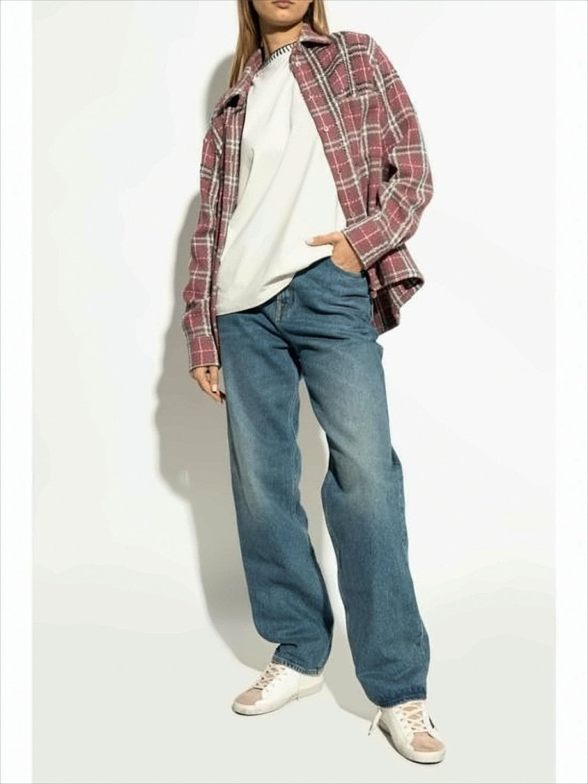 Golden Goose Low-Top White Leather Sneakers With Beige Suede Accents And Distressed Finish