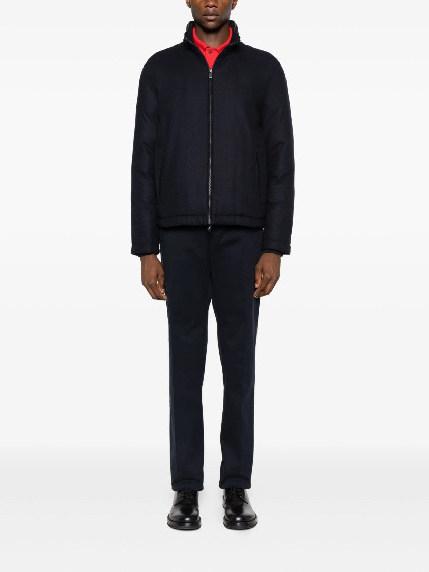 Incotex Straight-Leg Black Trousers With Classic Waistband And Minimalist Design