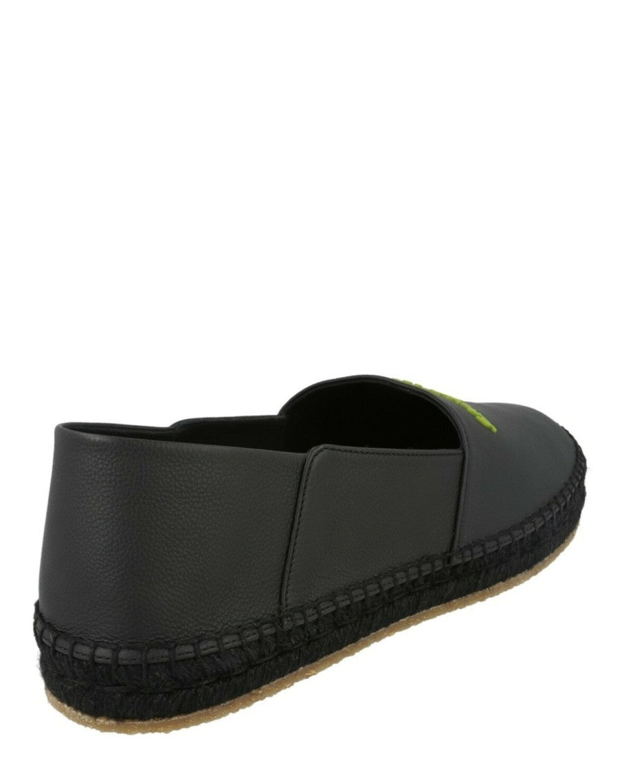 Ferragamo Gus Leather Espadrilles