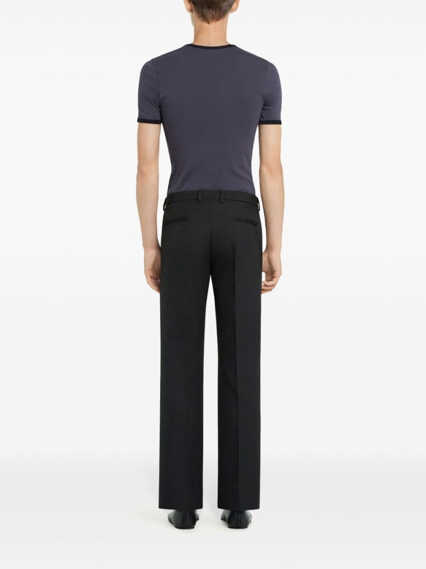 Courrèges Fitted Black T-Shirt