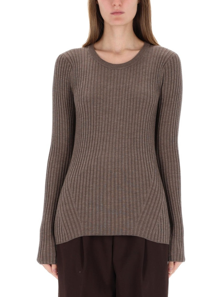 Helmut Lang Ribbed Open Back Knit Top