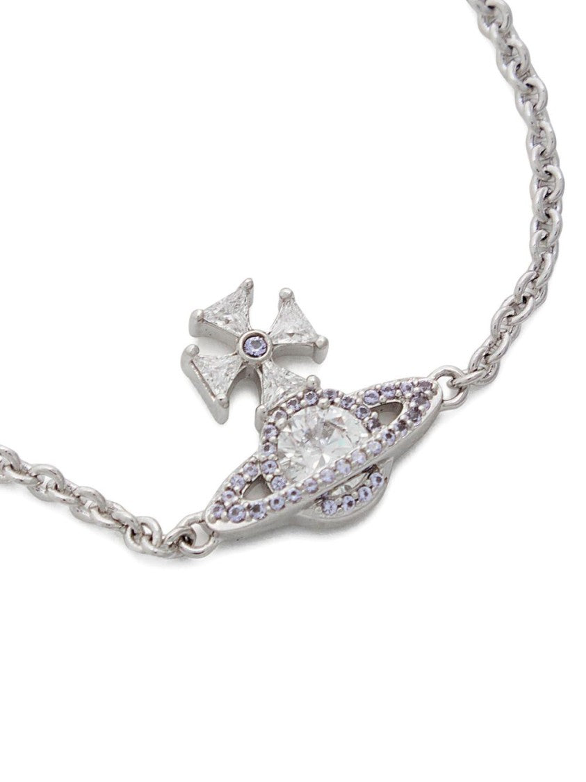 Vivienne Westwood Delicate Silver-Tone Planet Charm Link Bracelet