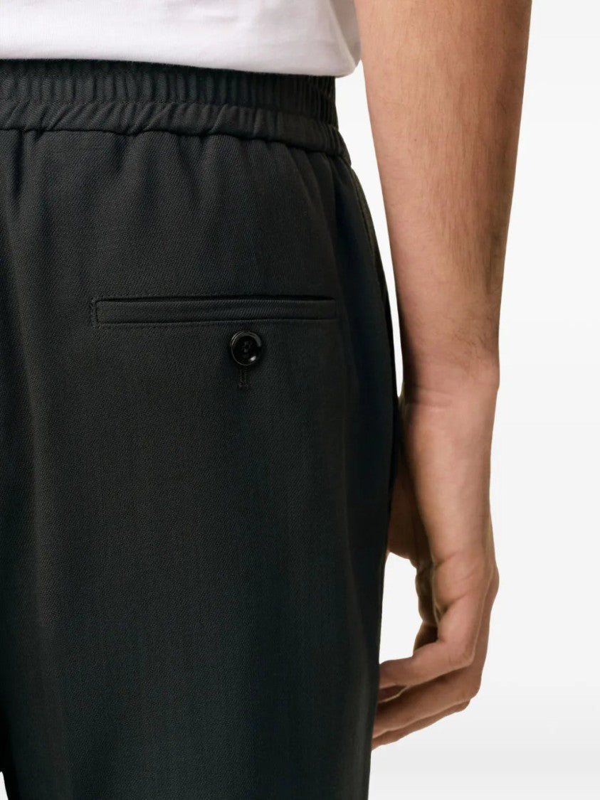 Ami Elasticated-Waist Wool Trousers