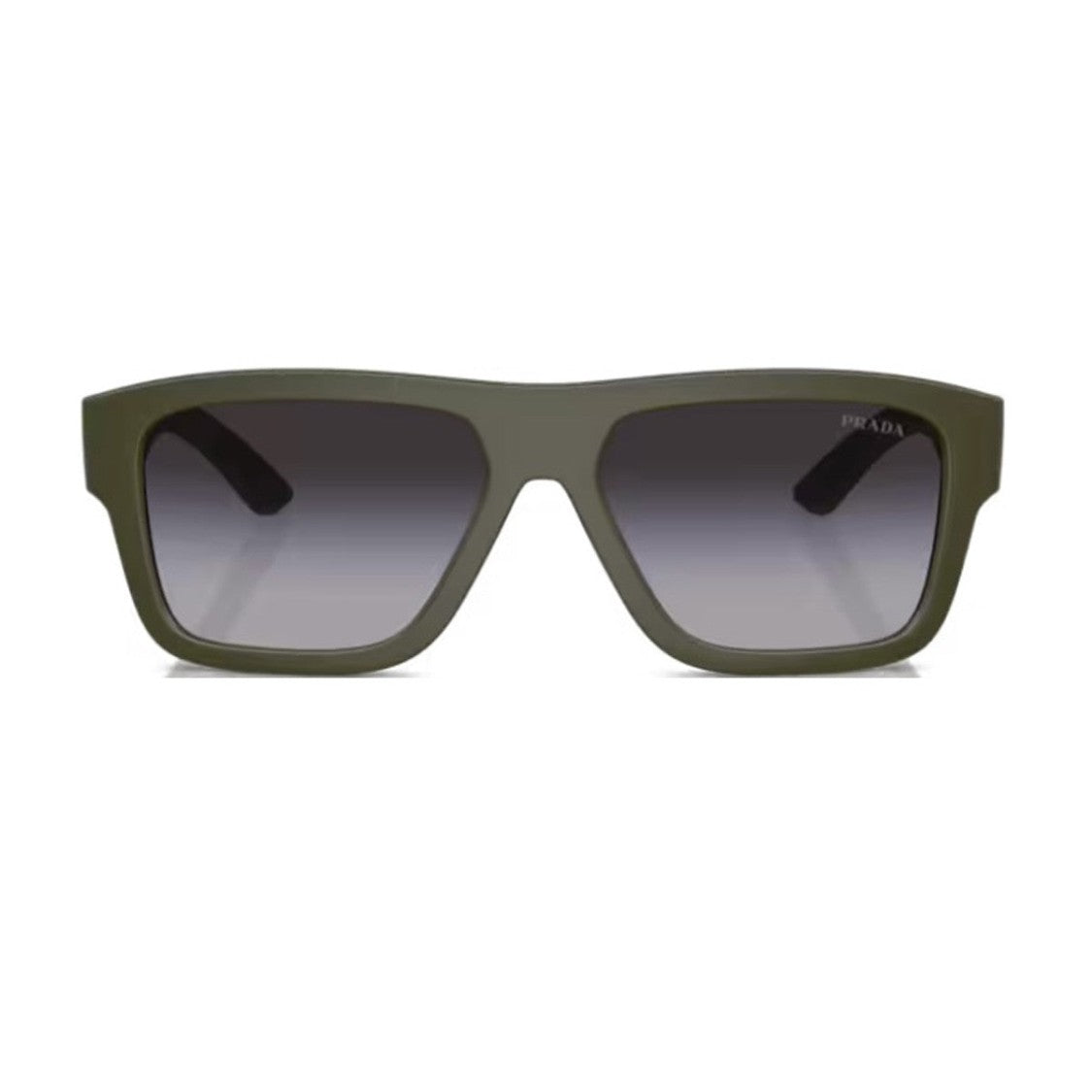 Prada Linea Rossa Military Green Ps04zs Propionate Rectangular Sunglasses